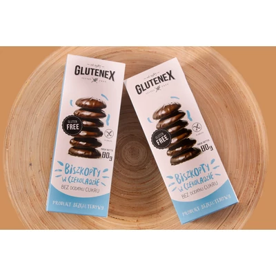 Glutenex babapiskóta csokoládéban 80g