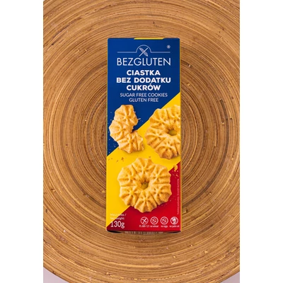 Bezgluten gluténmentes hozzáadott cukor nélküli sütemény 130g