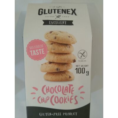 Glutenex keksz csokoládé darabokkal 100g