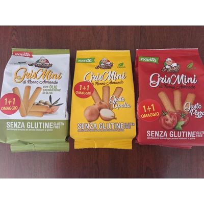 Inglese gluténmentes Grismini rudacskák hagymás ízesítéssel 60g