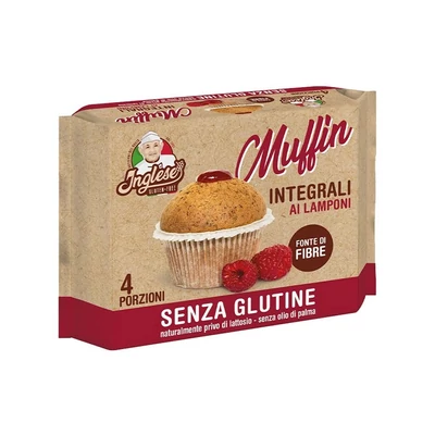 Inglese gluténmentes málnás muffin 4db 160g
